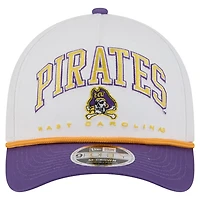 New Era Purple ECU Pirates Arch Two-Tone Rope 9FORTY A-Frame M-Crown Adjustable Hat