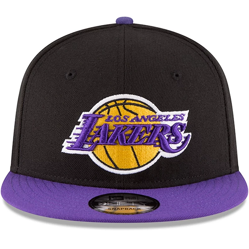 New Era /Purple Los Angeles Lakers 2-Tone 9FIFTY Adjustable Snapback Hat