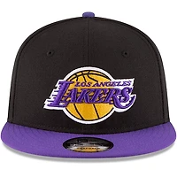 New Era /Purple Los Angeles Lakers 2-Tone 9FIFTY Adjustable Snapback Hat