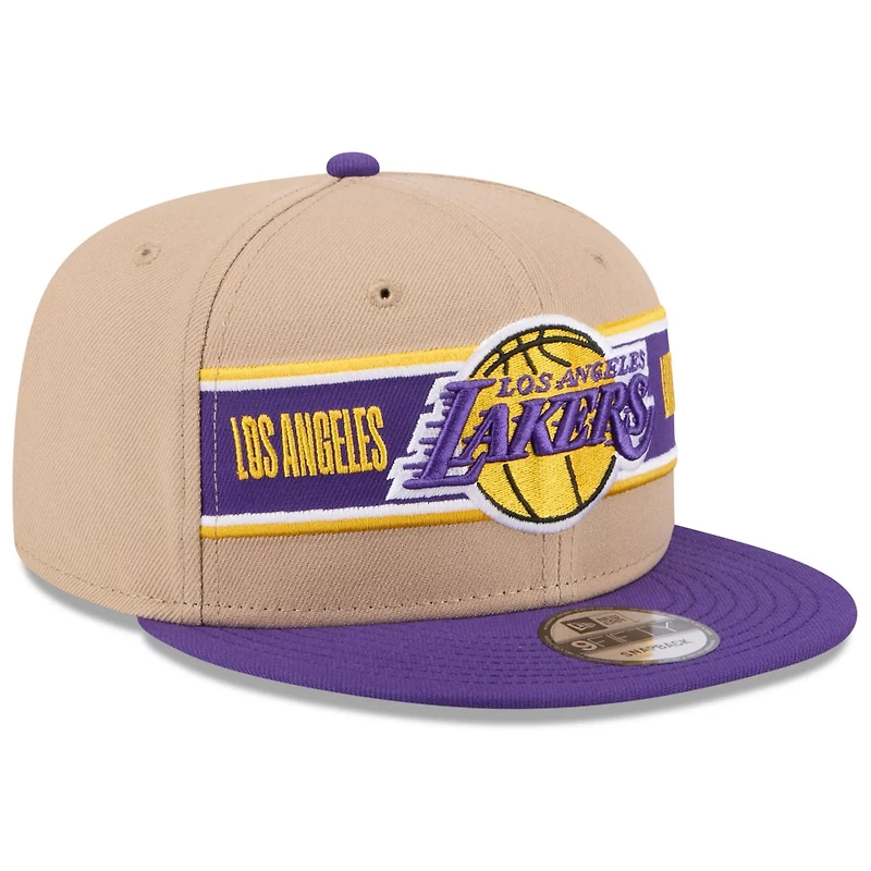 New Era Purple Los Angeles Lakers 2024 NBA Draft 9FIFTY Snapback Hat