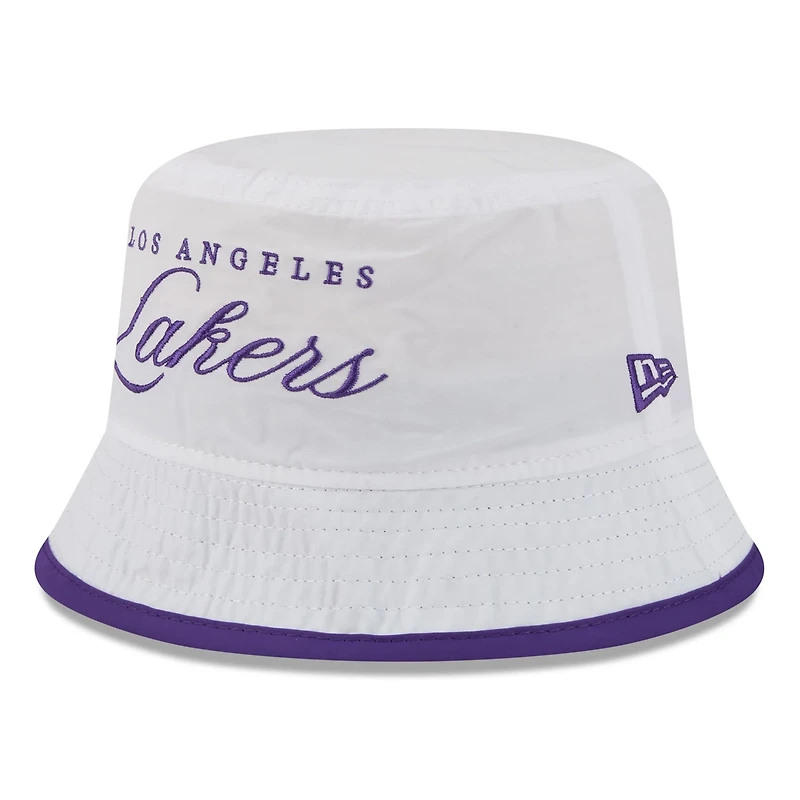 New Era Purple Los Angeles Lakers 2025 NBA Draft Nylon Bucket Hat