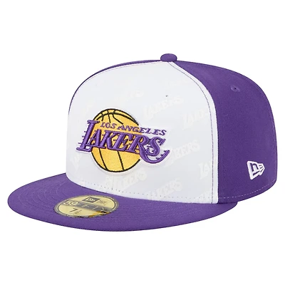 New Era Purple Los Angeles Lakers Repeat 59Fifty Fitted Hat