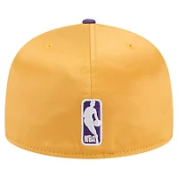 New Era Purple Los Angeles Lakers Satin Two-Tone 59FIFTY Fitted Hat