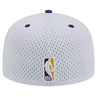New Era Purple Los Angeles Lakers Throwback 2Tone 59FIFTY Fitted Hat
