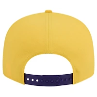 New Era Purple Los Angeles Lakers Throwback Gradient Tech Font 9FIFTY Snapback Hat