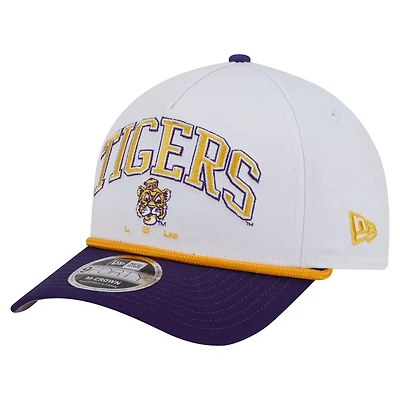 New Era Purple LSU Tigers Arch Two-Tone Rope 9FORTY A-Frame M-Crown Adjustable Hat