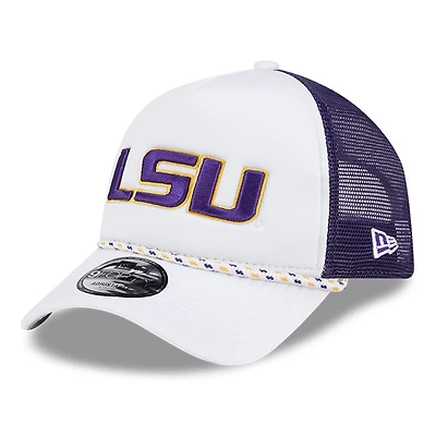 New Era /Purple LSU Tigers Court Sport Foam A-Frame 9FORTY Adjustable Trucker Hat