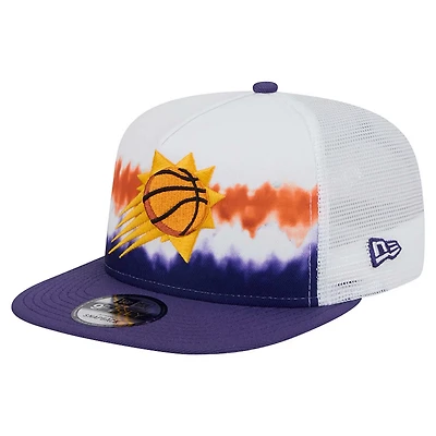 New Era Purple Phoenix Suns Dip-Dye 9FIFTY A-Frame Trucker Snapback Hat