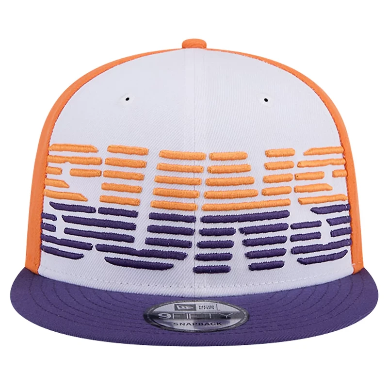 New Era Purple Phoenix Suns Throwback Gradient Tech Font 9FIFTY Snapback Hat