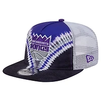 New Era Purple Sacramento Kings Throwback Dye Golfer Snapback Hat