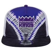 New Era Purple Sacramento Kings Throwback Dye Golfer Snapback Hat