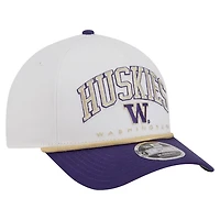 New Era Purple Washington Huskies Arch Two-Tone Rope 9FORTY A-Frame M-Crown Adjustable Hat