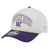 New Era Purple Washington Huskies Arch Two-Tone Rope 9FORTY A-Frame M-Crown Adjustable Hat