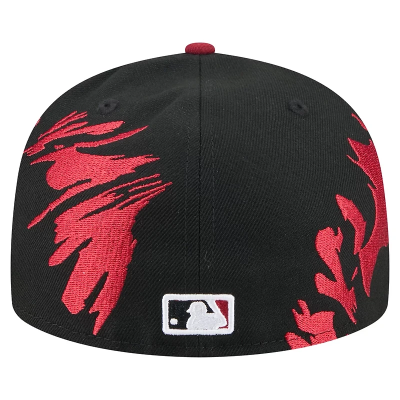New Era Red Arizona Diamondbacks Retro Pattern 59FIFTY Fitted Hat