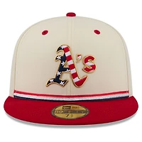 New Era Red Athletics USA 250 Fourth of July 59FIFTY Fitted Hat