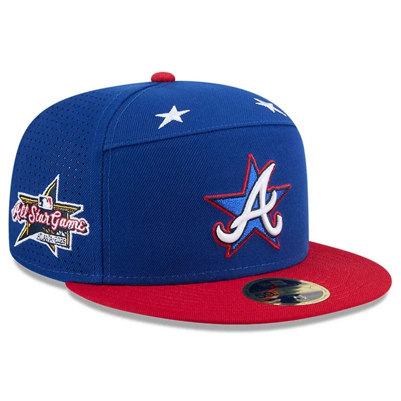 New Era Red Atlanta Braves 2025 MLB All-Star Game Workout Side Patch 59FIFTY Fitted Hat