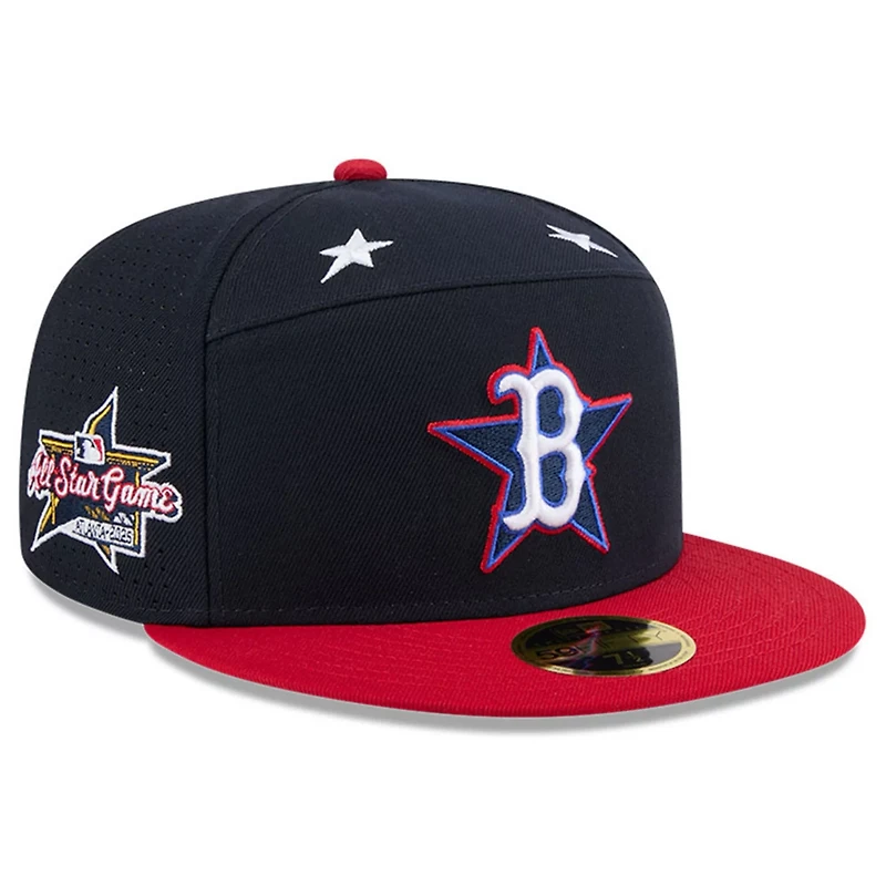 New Era Red Boston Red Sox 2025 MLB All-Star Game Workout Side Patch 59FIFTY Fitted Hat