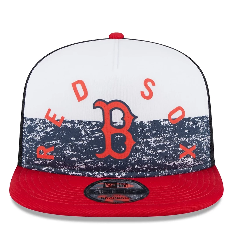 New Era /Red Boston Red Sox Team Foam Front A-Frame Trucker 9FIFTY Snapback Hat