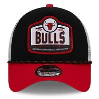 New Era Red Chicago Bulls A-Frame 9FORTY Trucker Hat