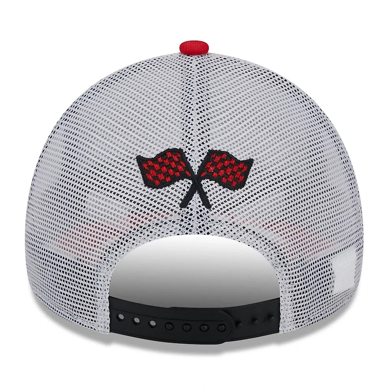 New Era Red Chicago Bulls A-Frame 9FORTY Trucker Hat