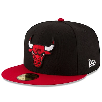New Era /Red Chicago Bulls Official Team Color 2Tone 59FIFTY Fitted Hat