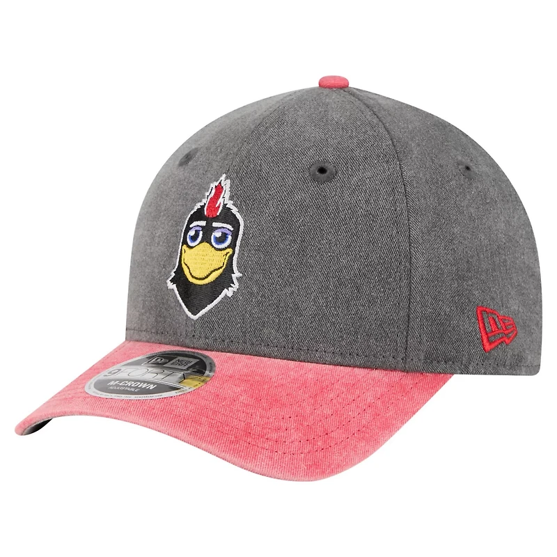New Era Red Chicago hawks Mascot 2-Tone 9FORTY Adjustable Hat