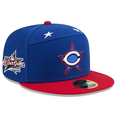 New Era Red Cincinnati Reds 2025 MLB All-Star Game Workout Side Patch 59FIFTY Fitted Hat