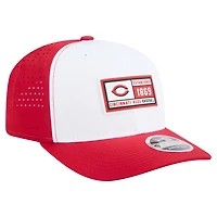 New Era Red Cincinnati Reds Established Patch 9SEVENTY Adjustable Hat