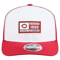 New Era Red Cincinnati Reds Established Patch 9SEVENTY Adjustable Hat
