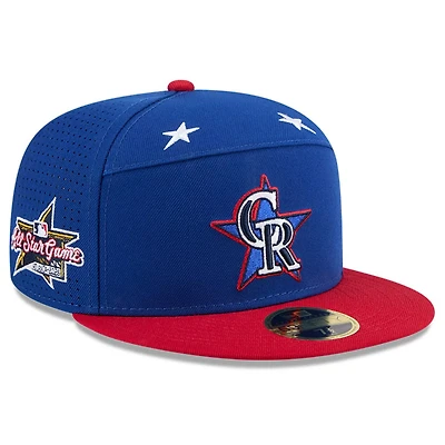 New Era Red Colorado Rockies 2025 MLB All-Star Game Workout Side Patch 59FIFTY Fitted Hat