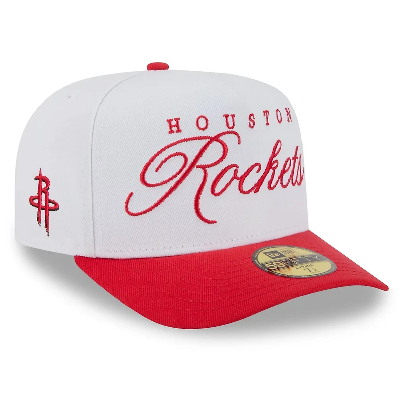 New Era Red Houston Rockets 2025 NBA Draft A-Frame 59FIFTY Fitted Hat