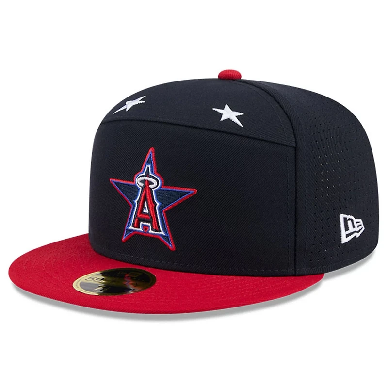 New Era Red Los Angeles Angels 2025 MLB All-Star Game Workout Side Patch 59FIFTY Fitted Hat