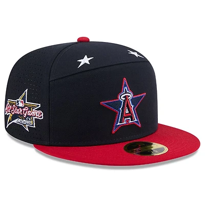 New Era Red Los Angeles Angels 2025 MLB All-Star Game Workout Side Patch 59FIFTY Fitted Hat