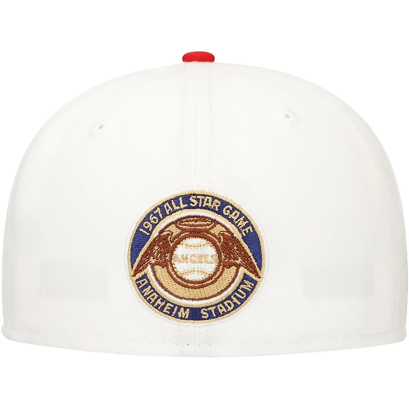 New Era Red Los Angeles Angels Major Sidepatch 59FIFTY Fitted Hat