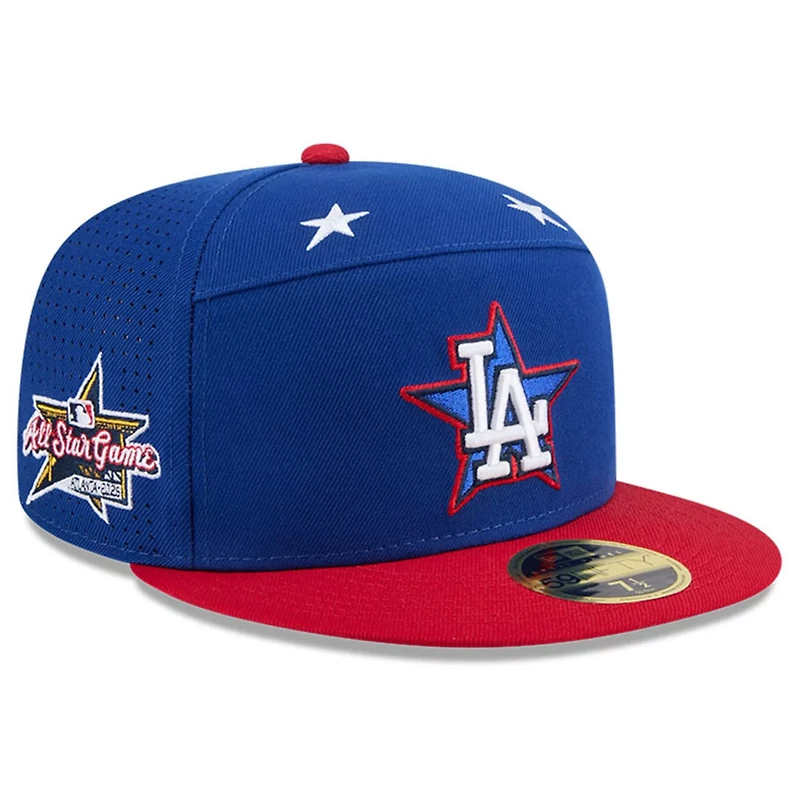 New Era Red Los Angeles Dodgers 2025 MLB All-Star Game Workout Side Patch 59FIFTY Fitted Hat