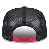 New Era Red Miami Heat Throwback Team Arch Golfer Snapback Hat