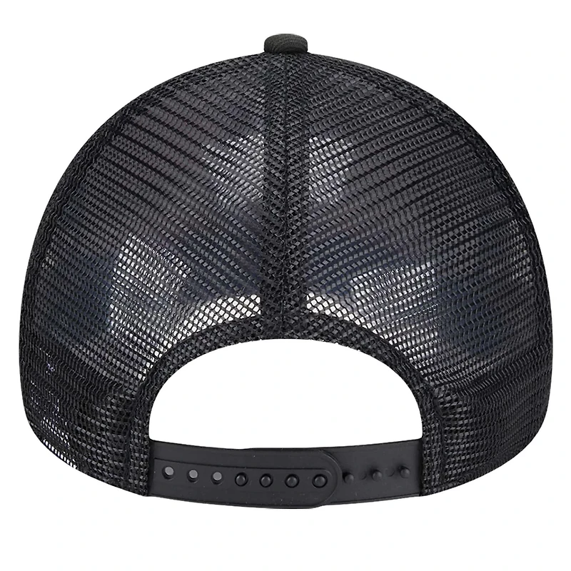 New Era Red Miami Heat Tip Off A-Frame Trucker 9FORTY Adjustable Hat