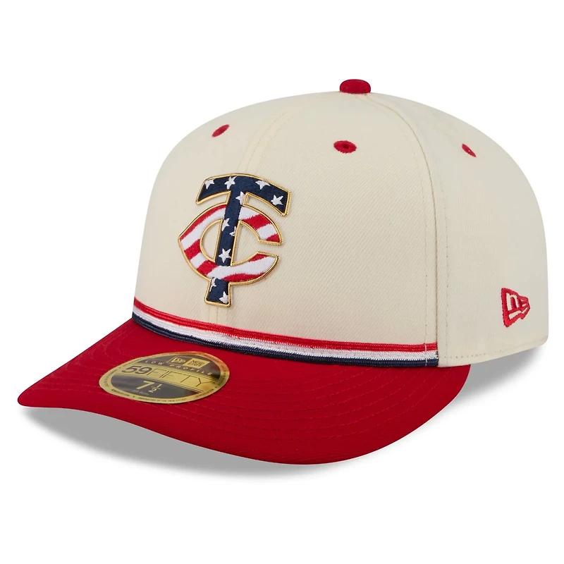 New Era Red Minnesota Twins USA 250 Fourth of July Low Profile 59FIFTY Fitted Hat