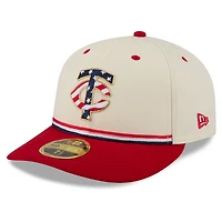 New Era Red Minnesota Twins USA 250 Fourth of July Low Profile 59FIFTY Fitted Hat