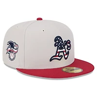New Era /Red Oakland Athletics 2024 Fourth of July 59FIFTY Fitted Hat