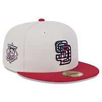 New Era /Red San Diego Padres 2024 Fourth of July 59FIFTY Fitted Hat