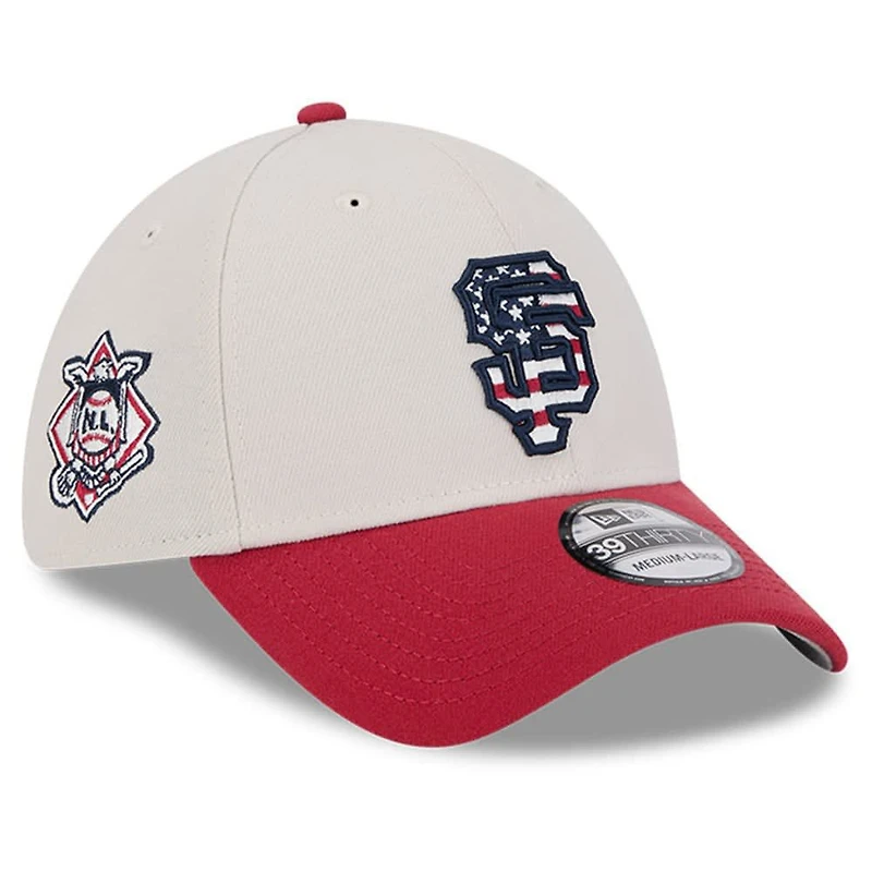 New Era /Red San Francisco Giants 2024 Fourth of July 39THIRTY Flex Hat