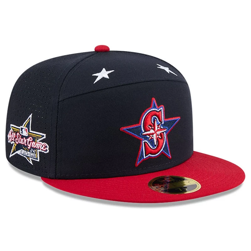 New Era Red Seattle Mariners 2025 MLB All-Star Game Workout Side Patch 59FIFTY Fitted Hat