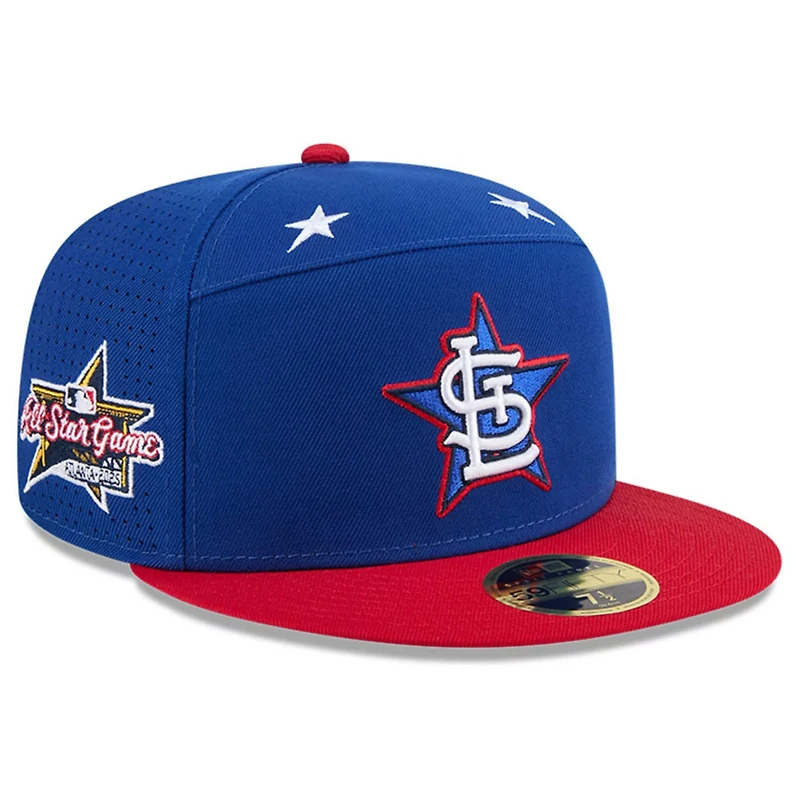 New Era Red St Louis Cardinals 2025 MLB All-Star Game Workout Side Patch 59FIFTY Fitted Hat