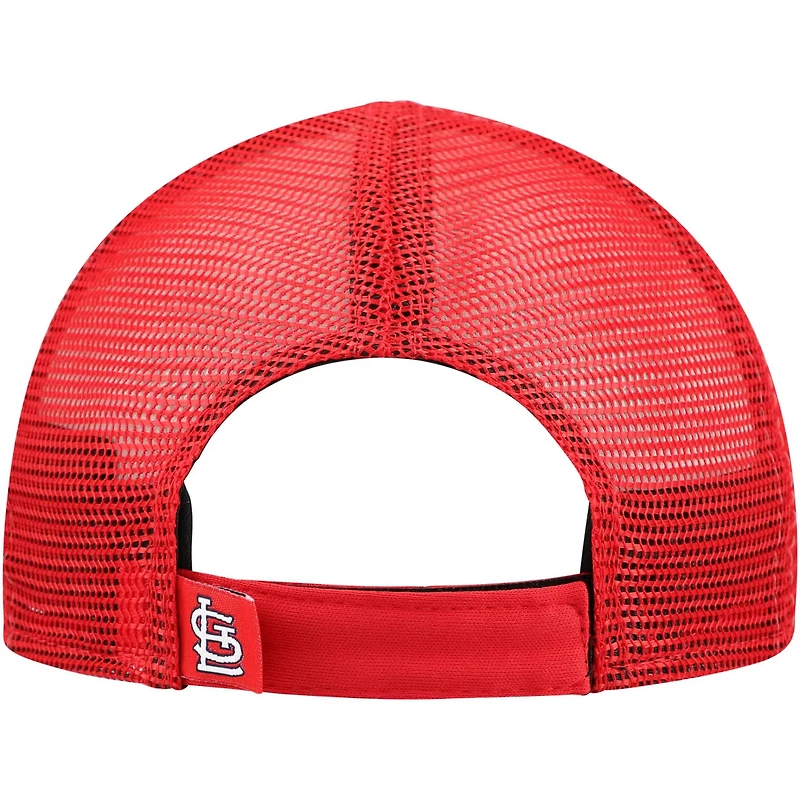 New Era Red St Louis Cardinals Painted A-Frame 9FORTY Trucker Adjustable Hat