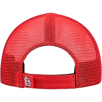 New Era Red St Louis Cardinals Painted A-Frame 9FORTY Trucker Adjustable Hat