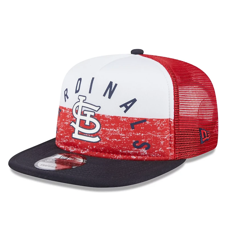 New Era /Red St Louis Cardinals Team Foam Front A-Frame Trucker 9FIFTY Snapback Hat