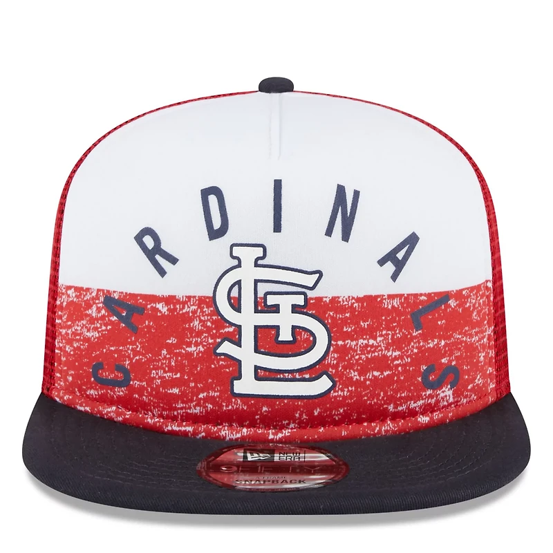 New Era /Red St Louis Cardinals Team Foam Front A-Frame Trucker 9FIFTY Snapback Hat