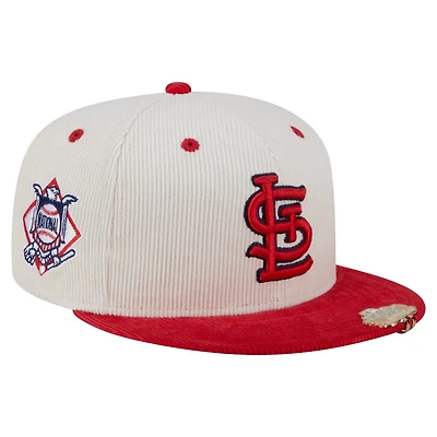 New Era Red St Louis Cardinals Two-Tone Corduroy 59FIFTY Fitted Hat