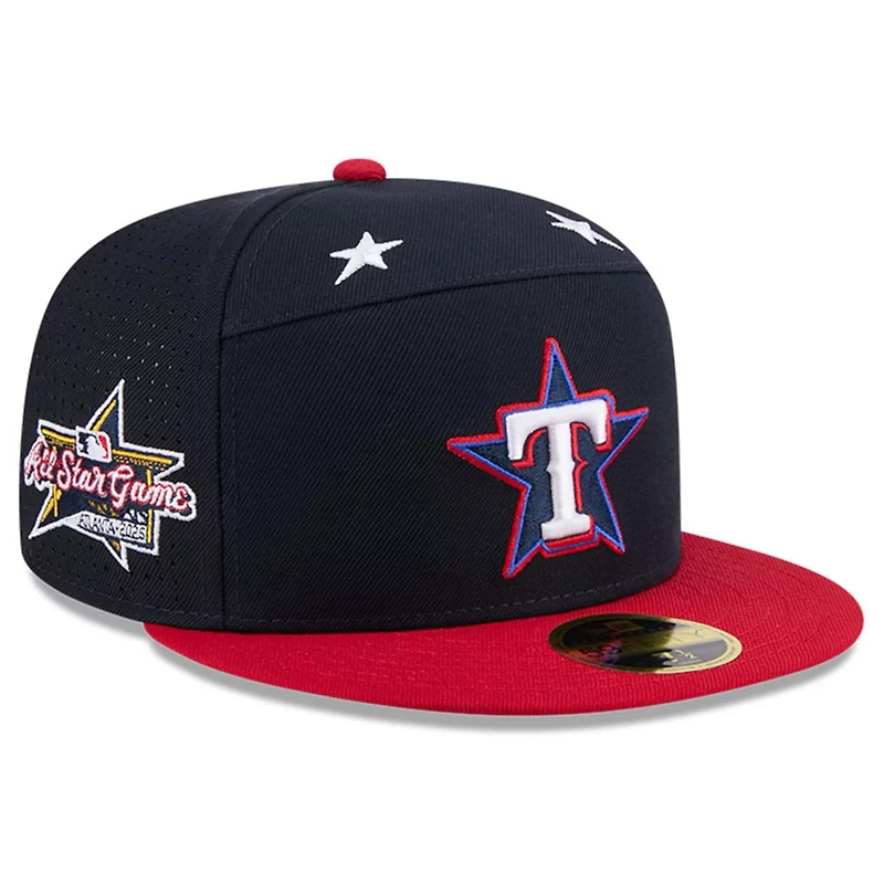 New Era Red Texas Rangers 2025 MLB All-Star Game Workout Side Patch 59FIFTY Fitted Hat